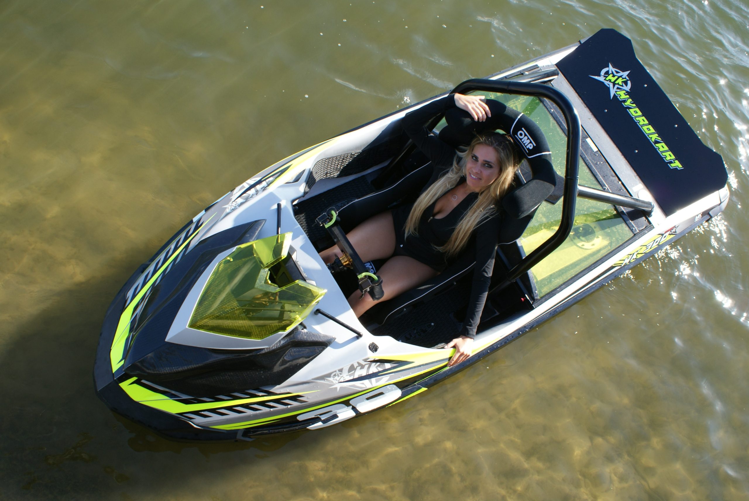 Jet Kart prototype vert vue de dessus